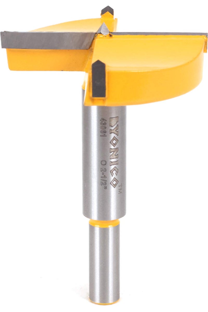 YONICO 43061C 2-1/2-Inch Diameter Carbide Forstner Drill Bit 10mm Shank - Image 1